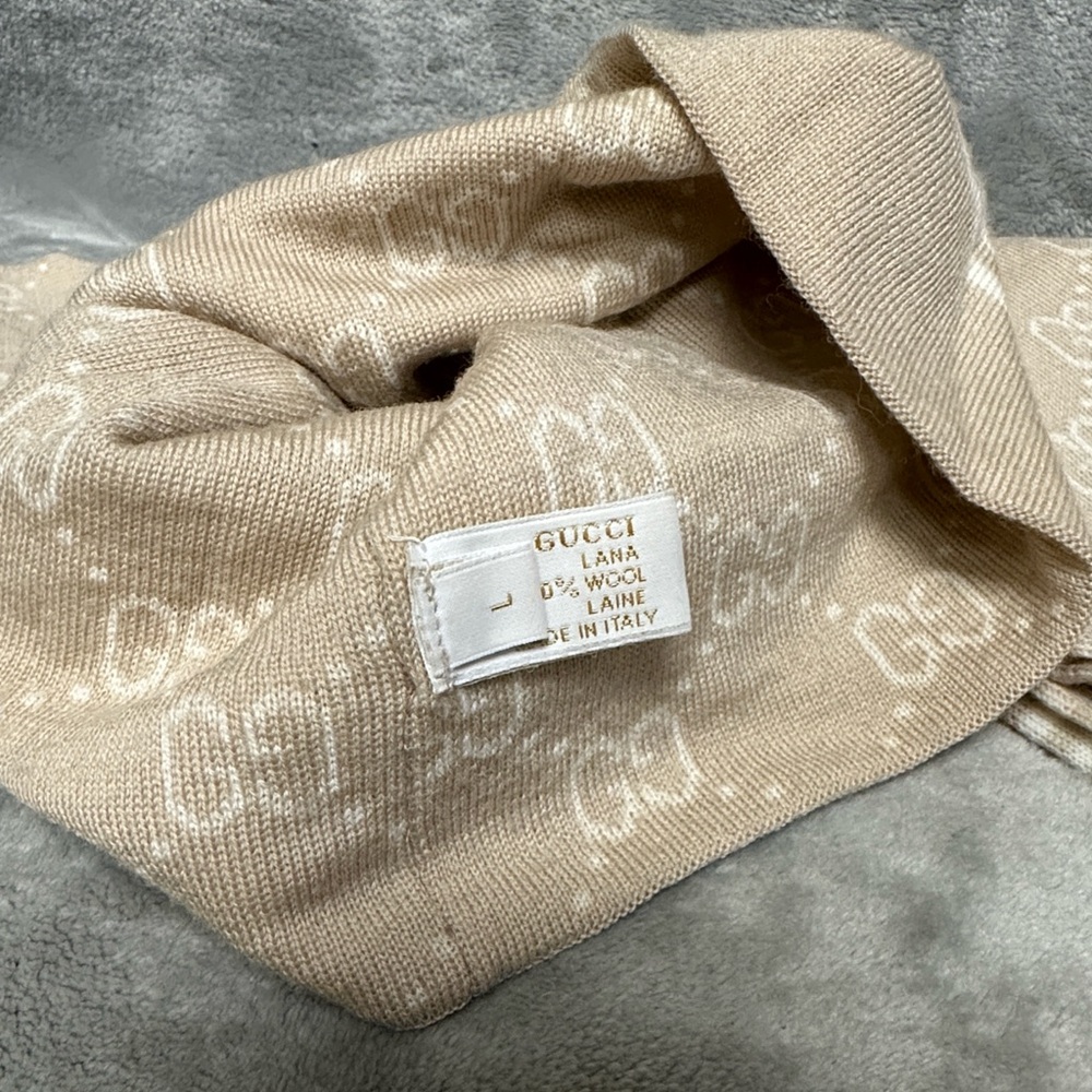Set Gucci Nikky Wool Scarf & Gucci Beanie - Picture 4 of 5